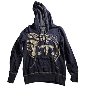 Tennessee Titans NFL‎ Football Hoodie Sweatshirt Silver Logo Pullover